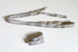 CHANEL Glittered & Metallic Gold Lettering Ribbon 2 Ribbons over 2.8 yards total - $8.90