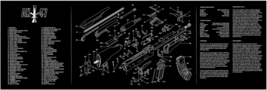 For AK47 Gun Bench Mat Cleaning Mat Armorers Bench Mat Gaming Mouse Mat - £15.77 GBP