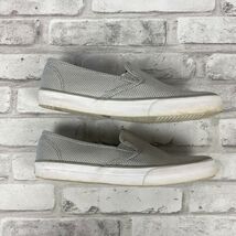 Sperry Top-Sider Seaside Slip-On Silver Canvas Shoes Size Youth 3  - $17.72