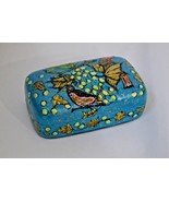 Vintage Hand Painted Handmade Jewelry Trinket Box - $53.56 CAD
