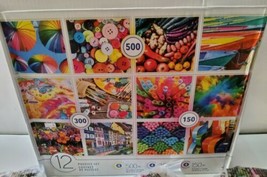 12 Jigsaw Puzzle Set Cardinal Spinmaster Games 150 PC - 500 PC Colorful ... - £18.09 GBP