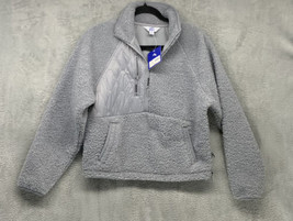 JoyLab Women&#39;s 1/2 Zip Sherpa Pullover Sweatshirt Size XS - Gray - £23.76 GBP