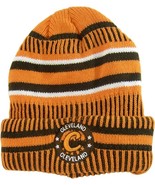 Cleveland Knitted Plush Lined Varsity Cuffed Winter Hat with Seal (Orang... - £15.94 GBP