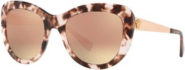 Versace Sunglasses VE4325 52534Z 54mm Pink Havana / Light Pink Mirror Lens - $2,602.95 MXN