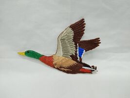 Duck Mallard Flying Left Embroidered Patch 3&quot; - $8.31