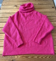 Zara Women’s Knit Ribbed Turtleneck Sweater S Pink S2 - £13.93 GBP