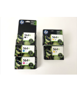 5 HP GENUINE 564XL COLORs &amp; PHOTO INK Black Cyan Magenta Yellow - €25,42 EUR