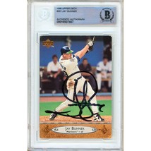 Jay Buhner Seattle Mariners Auto 1996 Upper Deck Baseball 201 BAS Autograph Slab - £117.33 GBP