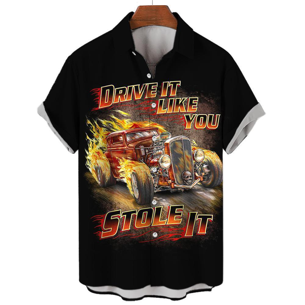 Hot Rod DRIVE IT LIKE YOU STOLE IT black shirt for men - $29.00
