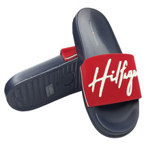 Nwt Tommy Hilfiger Msrp $51.99 Women&#39;s Navy Red Slip On Slides Sandals Size 7 - £19.90 GBP