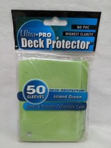 (1) (50) Pack Ultra Pro Deck Protector Island Green Standard Size Sleeves 81589 - £23.35 GBP