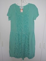 NORTH STYLE LADIES SS 100% VISCOSE KNIT PULLOVER EMBROIDERED DRESS-S-NWT... - $9.49
