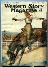 Western Story Magazine Pulp August 12 1922- Peg Leg Garfield - $94.58