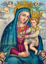 Padre Pio&#39;s Favorite Madonna – Our Lady of Divine Grace – Pietrelcina – 8.5x11&quot; - £9.49 GBP