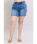 Judy Blue Full Size 2 Button Denim Shorts with Pockets Plus Size - $66.77 CAD+