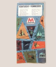 Kentucky Tennessee Marathon 1969 Vintage Map - $126.23 MXN