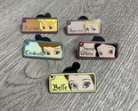 2008 Disney Hidden Mickey Princess Rearview Pins Set Of 4 Plus A Duplica... - €25,31 EUR