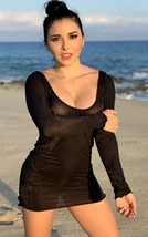 Enhance Your Beach Look with Ujena Black Oh So Sheer Cover Up Bathing Suit  - £54.05 GBP