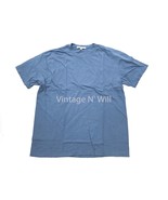 Junk Food Mens M Slate Blue Distressed Destroyed Edge Everyday Crew T-Shirt - $18.99
