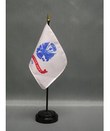 United States Army 4&quot;x6&quot; Desk Stick Flag, With Black Plastic Stand - £7.04 GBP+