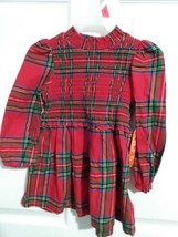Infant Girl Size 18M Red Plaid Holiday Dress  Outfit - £4.62 GBP
