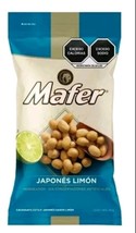 4X Mafer Japanese Peanuts With Lime ( Cacahuate Japones Limon ) 4 Bags 1... - $31.67