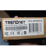 Trendnet Sfp Multi-mode Lc Module 4-pack, Teg-mgbsx/4, Transmission Up T... - $1,584.66 MXN