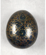 Vintage Hand Painted Wood Egg Trinket Box Handmade in Kashmir Kalyan Ind... - $18.69