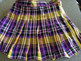 Place, Est.1989 ~ Girl&#39;s Size 8 ~ Skirt ~ Multicolored ~ Purple ~ Yellow ~ Black - £17.64 GBP