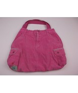 HANDMADE UPCYCLED KIDS PURSE PINK SHORTS 15 X 10.5 IN TOTE POCKETS CORDUROY - $3.99