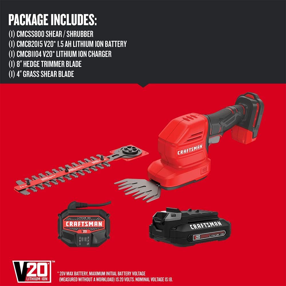 Craftsman cordless hedge trimmer 24v sale