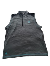 Adidas WindVest Mens Size Medium ClimaWarm  Zip Gray Light Weight Golf R... - $9.88