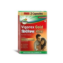 Zandu Vigorex Gold Ayurvedic Daily Energizer -Pack of 22 Capsules - £9.72 GBP