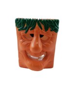Halloween Robert Allen Smiling Face Ceramic Lantern Bag Candle Tealight ... - $19.78