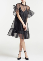Classy Puff Sleeves Short Dress/Birthday dress/Women&#39;s midi Dress/Party ... - $135.23