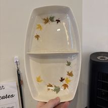 Vintage Franciscan Indian Summer Divided Dish Bowl MCM Autumn Fall Leave... - $25.00