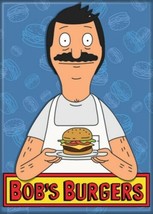 Bob&#39;s Burgers Animated TV Series Bob With Burger Refrigerator Magnet NEW UNUSED - $3.99