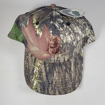 Mossy Oak Hat Mens Strapback Camouflage Dog USA Baseball Cap One Size Wi... - £11.66 GBP