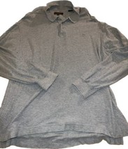 Timberland Men&#39;s Adult Size 2XL Polo  Gray Cotton Long Sleeve - £10.18 GBP