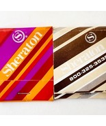 Sheraton Hotel Matches Matchbooks Lot Of 2 Pink Orange Brown Cream Vinta... - $19.99
