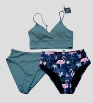 Zaful  3-Piece Bikini Set Medium- Two Bottoms One Top New With Tags - $21.73