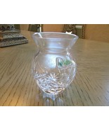 GALWAY IRISH CRYSTAL 4&quot; BUD VASE ETCHED HAPPY MOTHERS DAY  - $23.71
