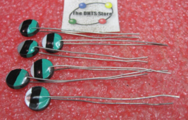 Thermistor Radial Leads 50 Ohm Silver-Black-Green 50R - NOS Qty 6 - $9.99