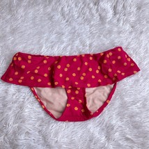 Sundance Catalog Slit Skirted Bikini Bottom Pink Orange Floral Swim Wome... - $29.69