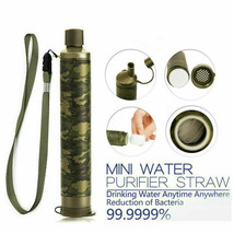 Survival Water Filter Straw Personal Purifier Filtration Emergency Outdo... - £12.46 GBP