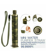 Survival Water Filter Straw Personal Purifier Filtration Emergency Outdo... - $295.93 MXN