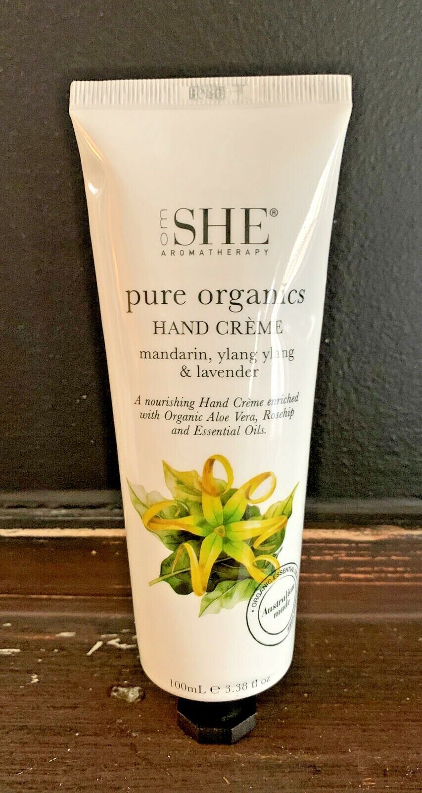 Primary image for (1) Om SHE Aromatherapy Pure Organic Hand Cream Mandarin Ylang Lavender 3.38 oz 