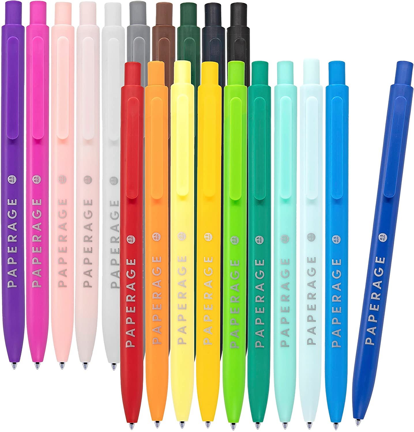 Primary image for Paperage Gel Pen With Extra Fine Retractable Point (0.15 Mm), 20, Crafts.