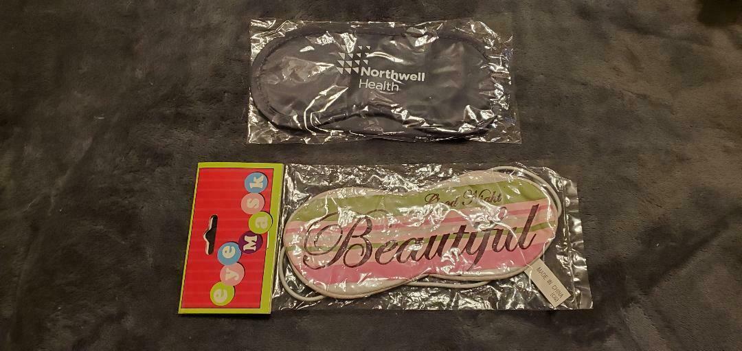 SLEEP EYE MASKS - LOT OF 2 - BRAND NEW - $5.00