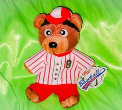 VINTAGE 1999 OFFICIALL TEDDY GRAHAMS 4&quot; BASEBALL BEAN BAG COLLECTIBLE PLUSH - $83.52 MXN